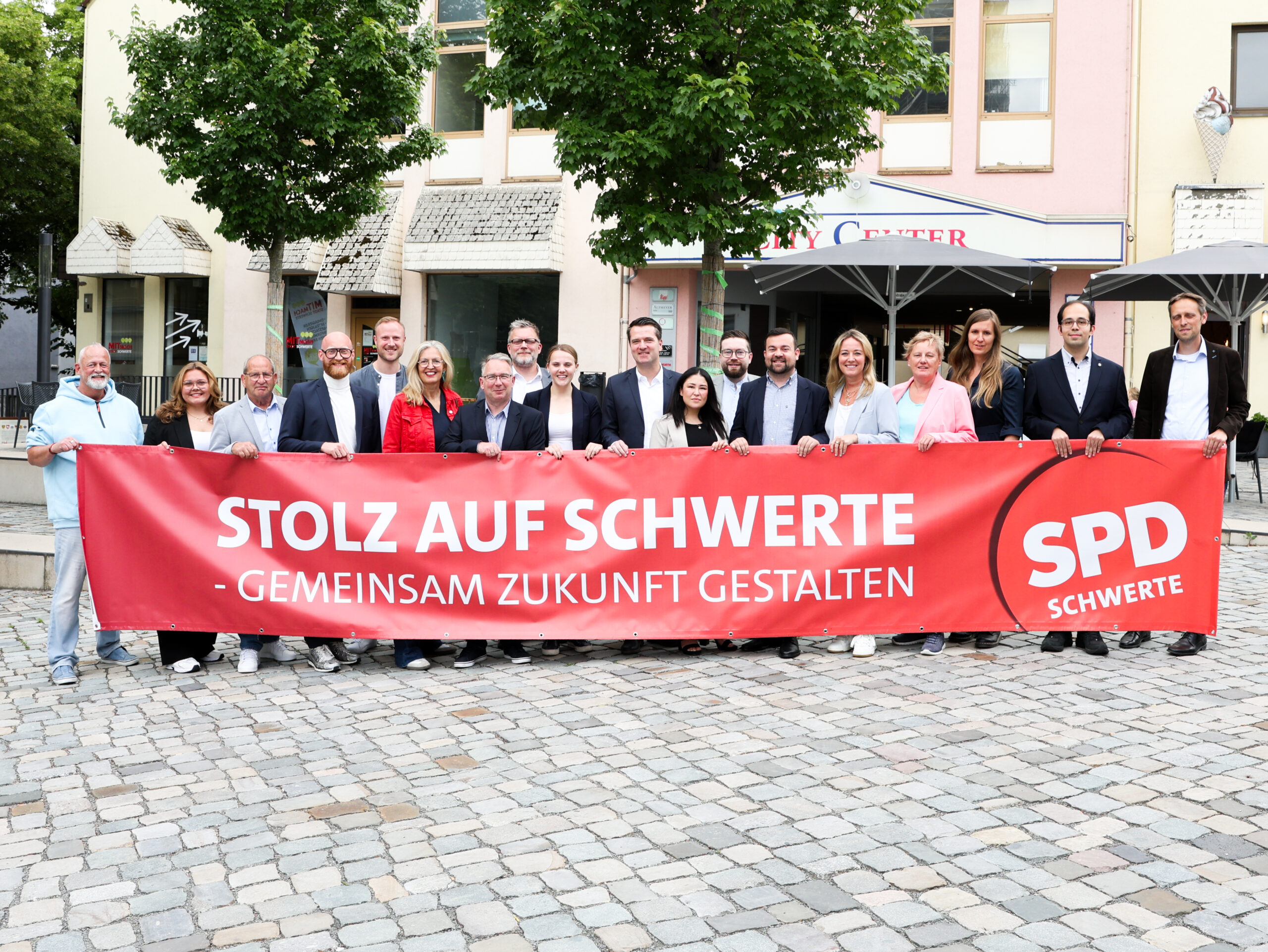Wahlkampfauftakt auf dem Marktplatz