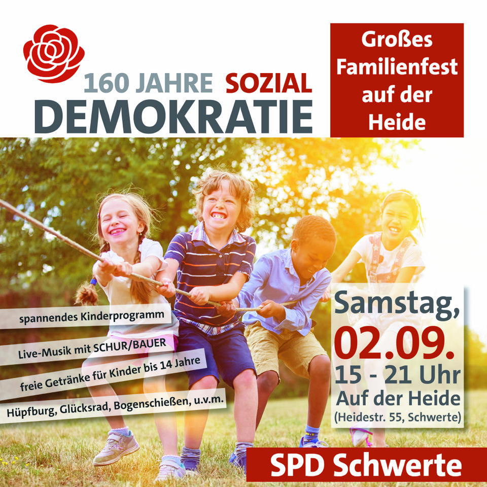 SCHWERTE FEIERT 160 JAHRE SOZIALDEMOKRATIE › SPD Schwerte